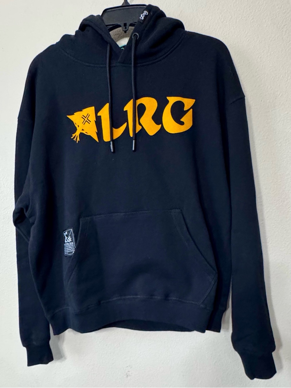 LRG Lifted Research Group Black Orange Graphic Hoodie NWT Streetwear - Picture 2 of 7